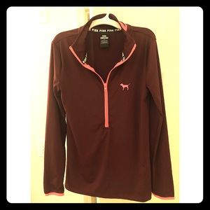 Vs pink half zip jacket